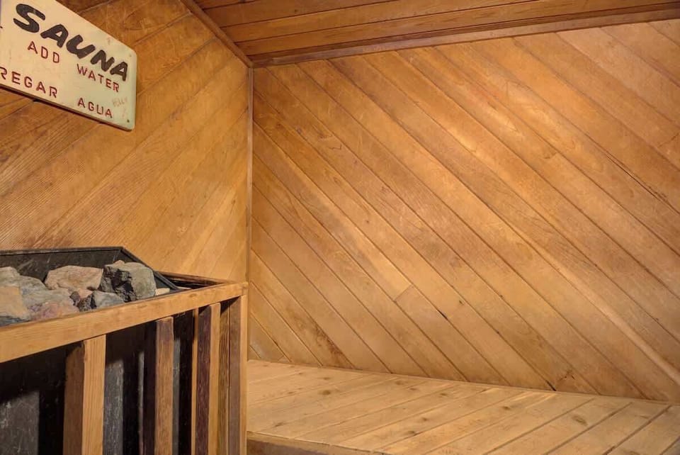 Relax in our dry sauna