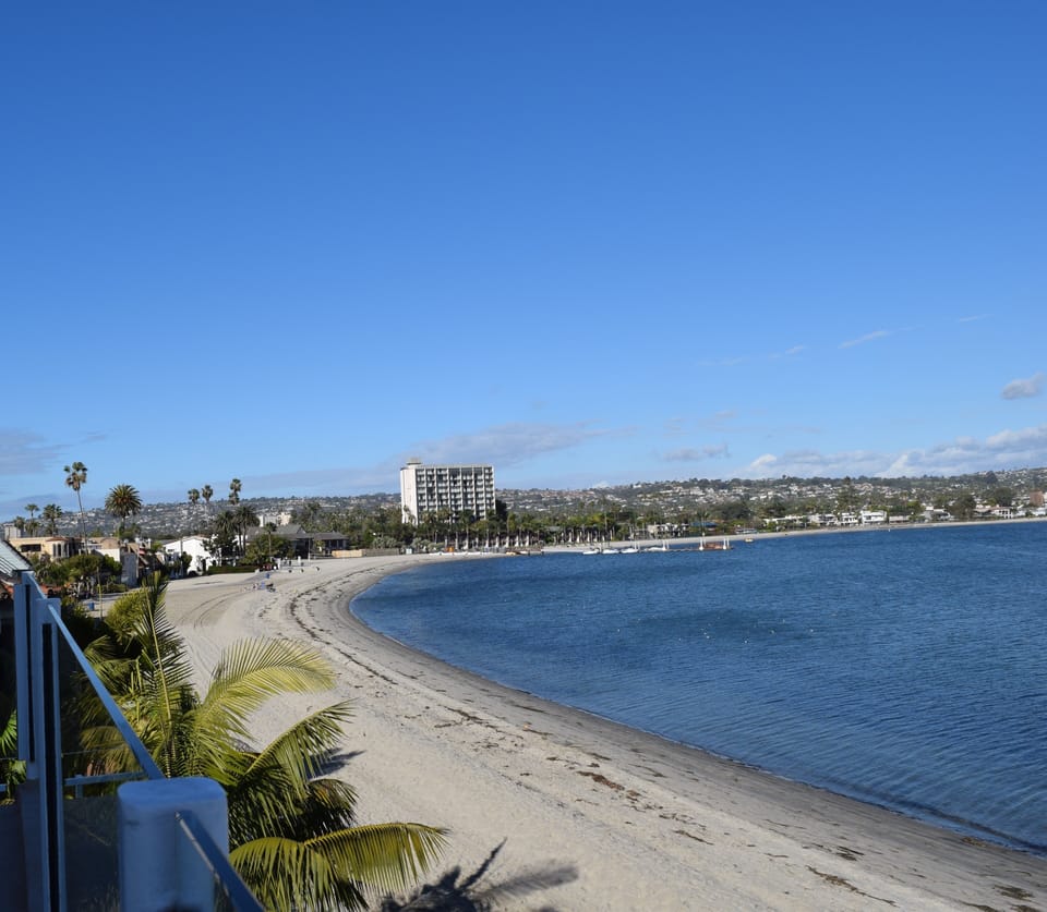 Unobstructed view towards North Mission Bay