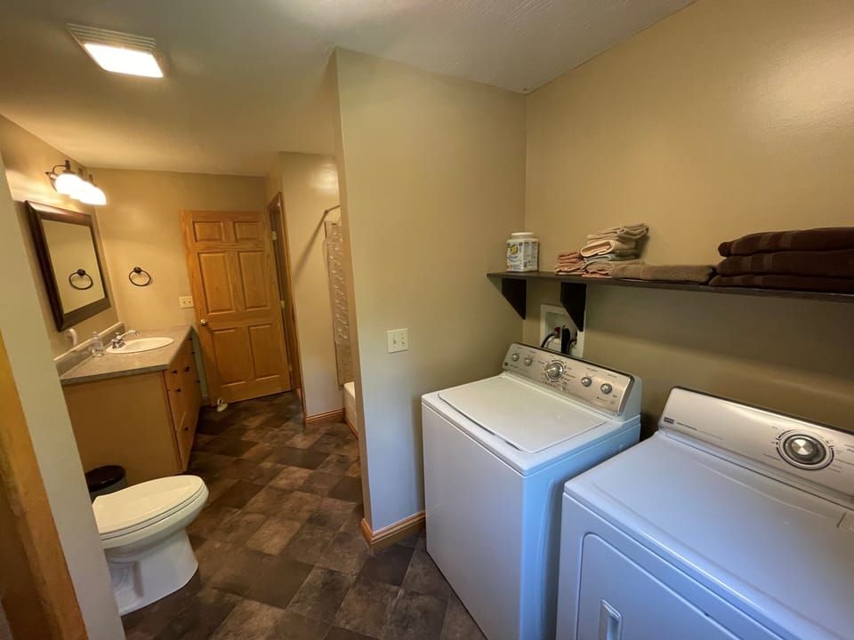 Bathroom pretty good sized with your very own laundry center.