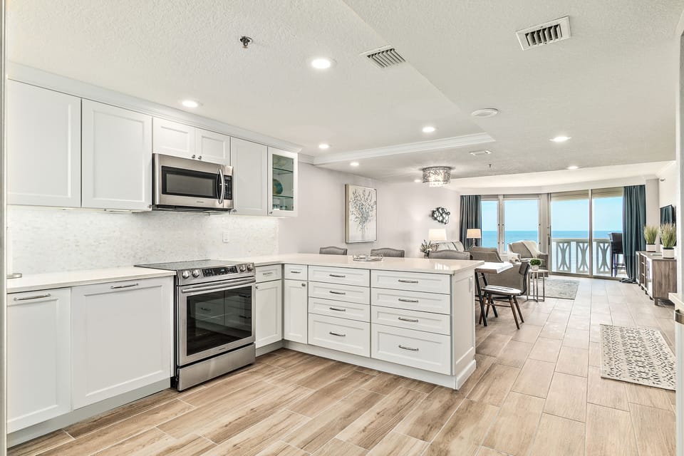 Plenty of prep space while cooking