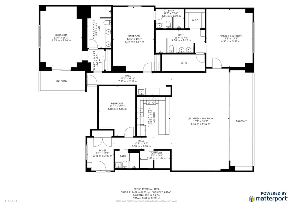Floorplan of condo
