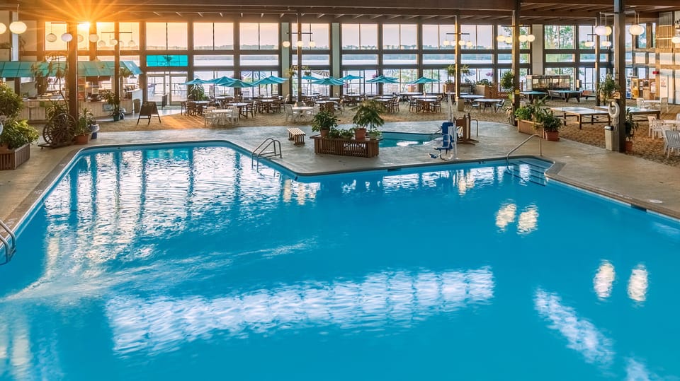 Indoor pool, outdoor pool