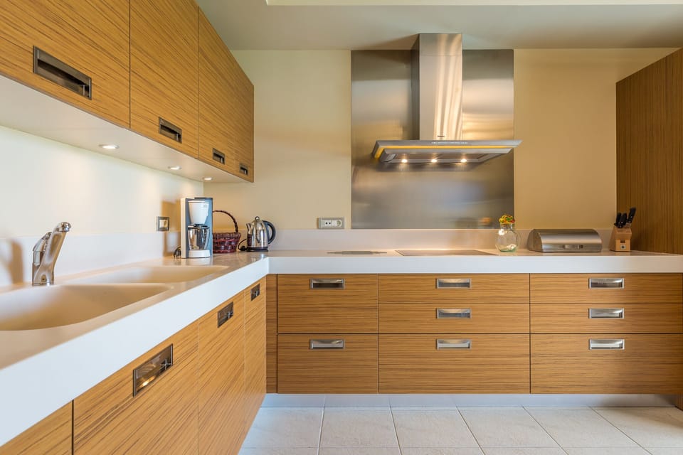 Luxury Villa, 5 Bedrooms, Private Pool, Sea View | Private kitchen | Full-size fridge, microwave, oven, stovetop