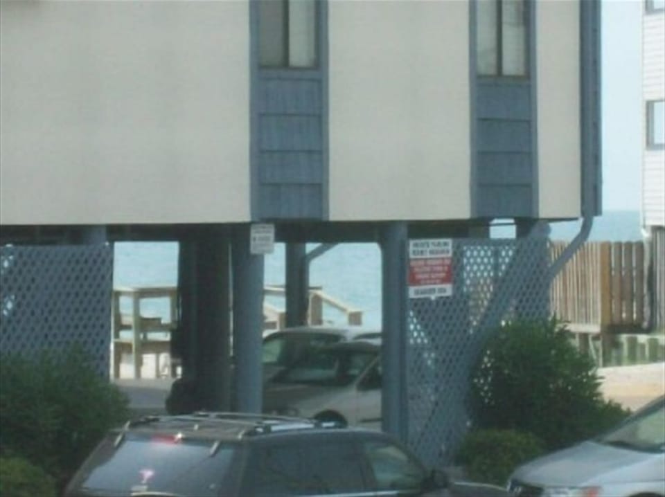 Garden City Beach, SC raised beach house, oceanview from porch
