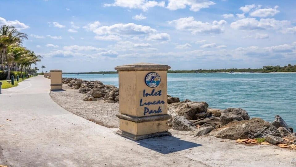 Walking path down by Jetty Park