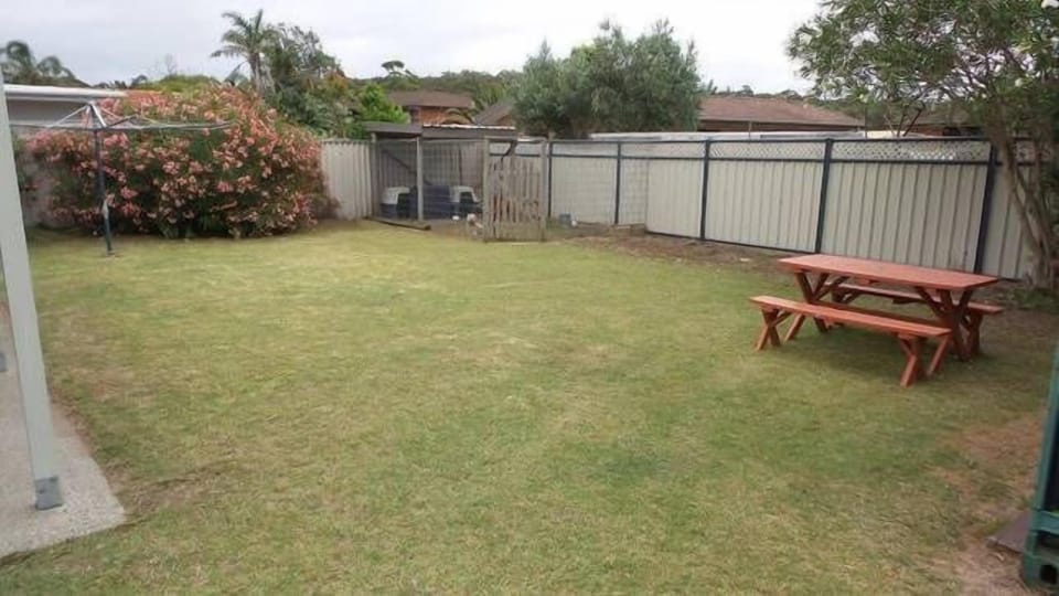 Pet friendly yard with secure fences and plenty of room for your fur baby(s)