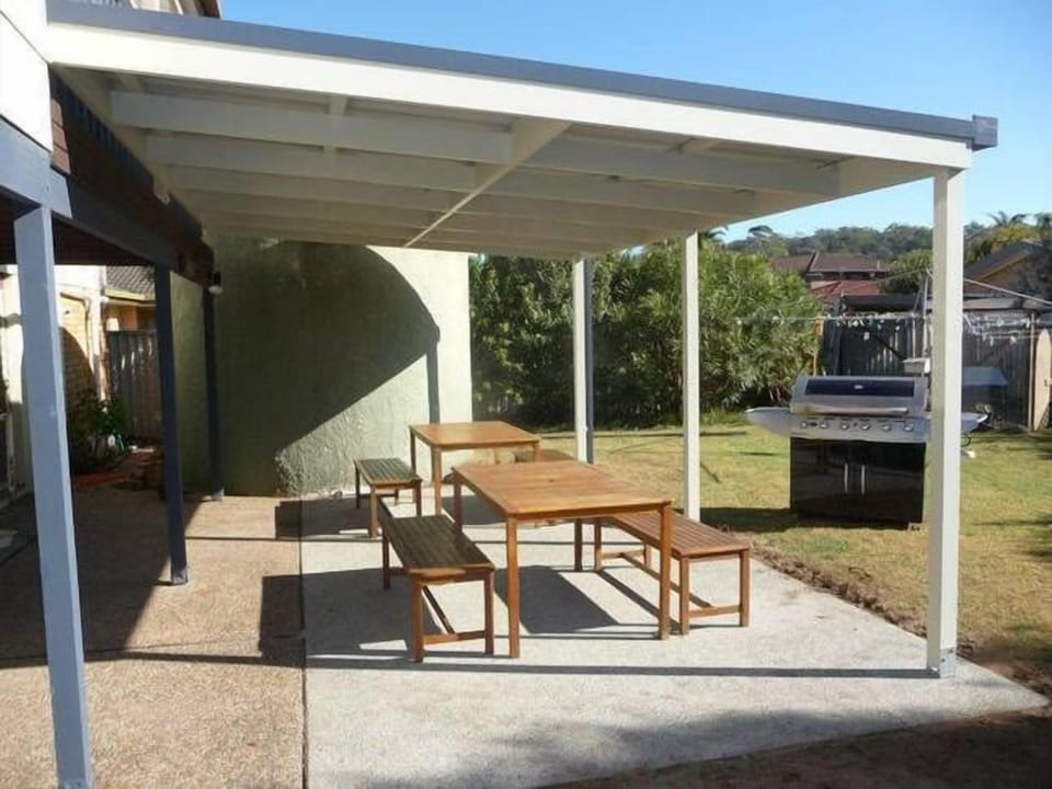 Large BBQ entertaining area to continue the fun when you get back from the beach