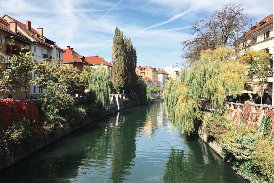 Old town river banks only few steps away