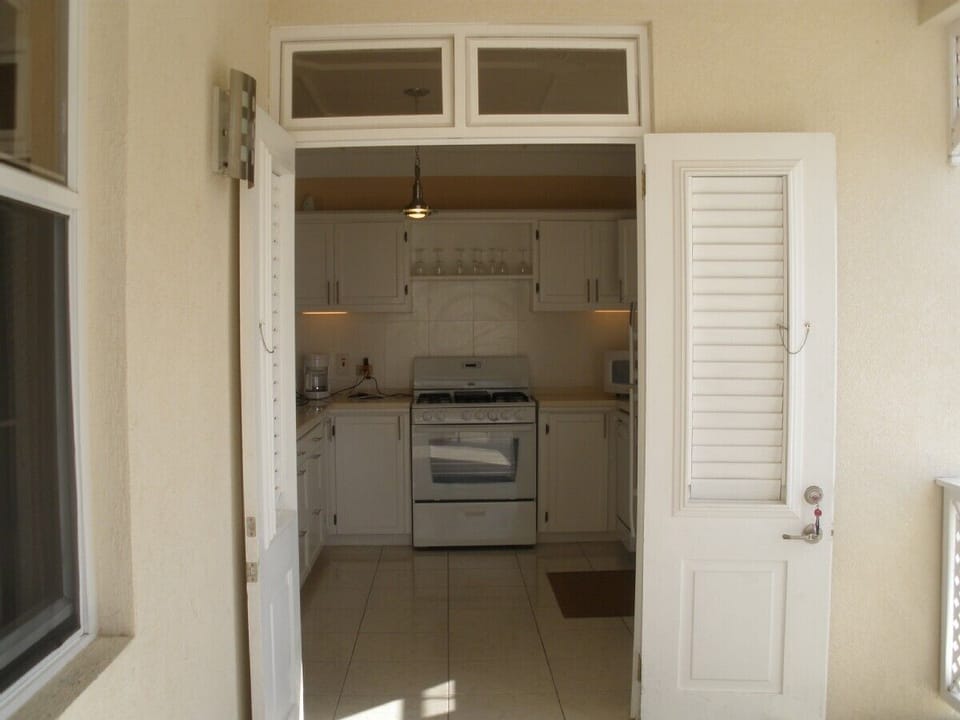 Kitchen from patio