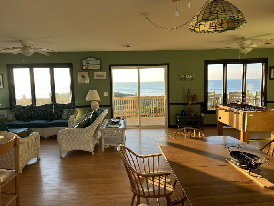 from kitchen table looking south towards ocean