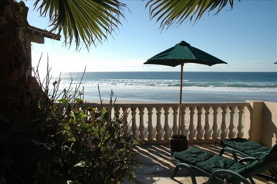 View of Pacific Ocean from patio deck