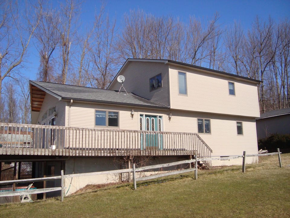 Side view of house.