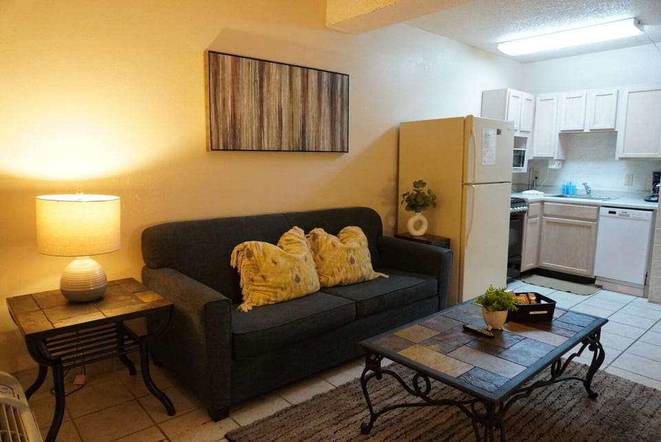 Condo, 1 Bedroom | Living area | Fireplace