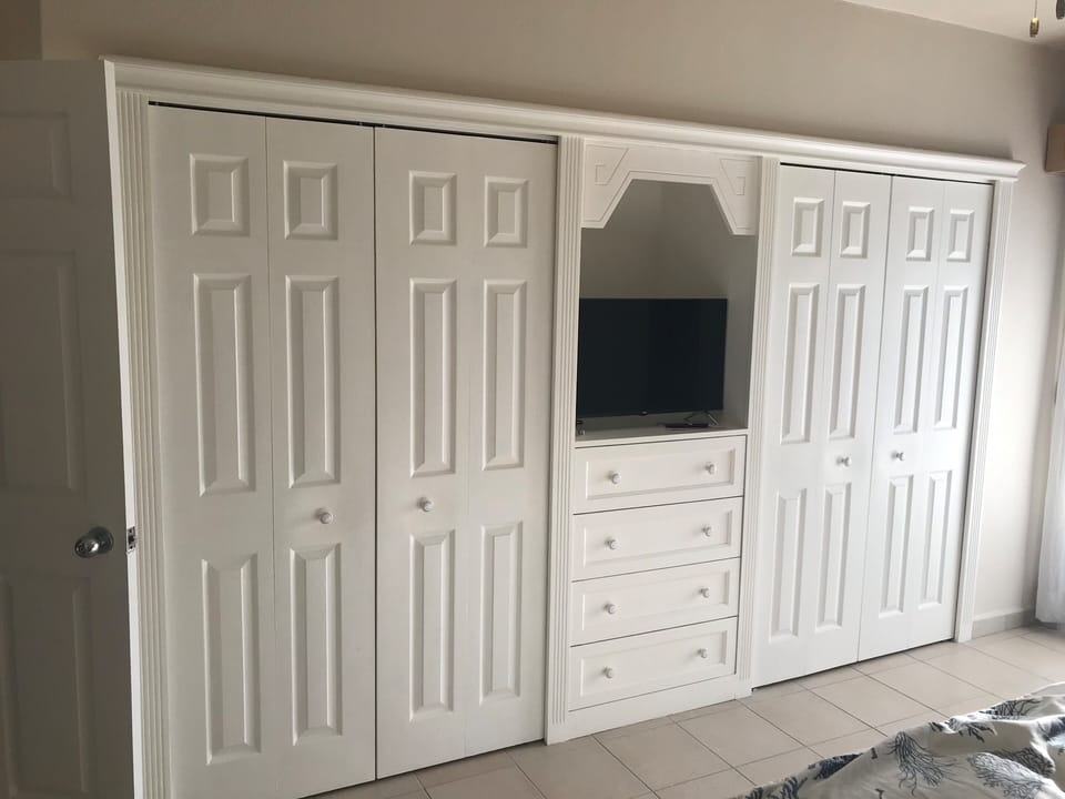 Double closets and smart TV in Master Bedroom 