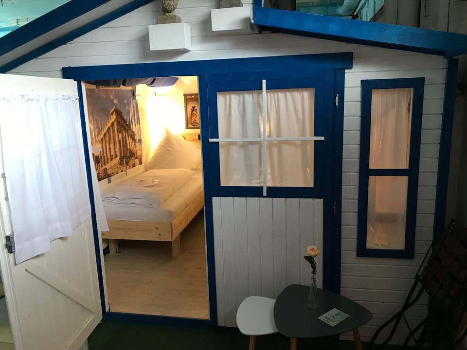 Triple Room, Shared Bathroom (Cabin Greece) | Individually decorated, individually furnished, free WiFi