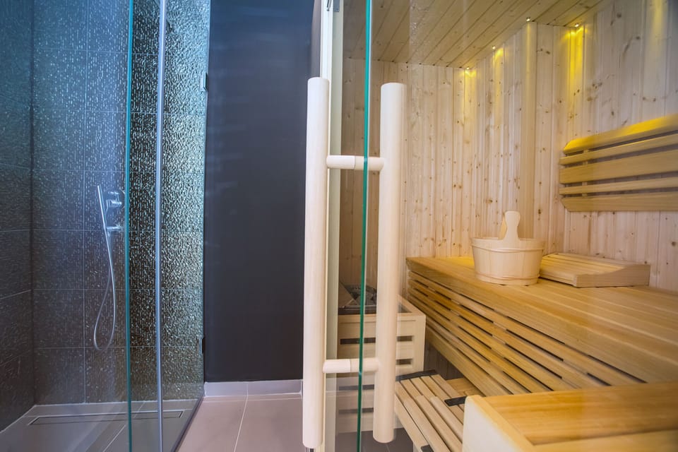 comfortable Sauna with shower  