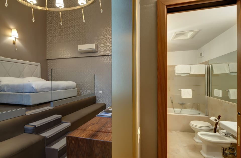 Egyptian cotton sheets, premium bedding, memory foam beds, minibar