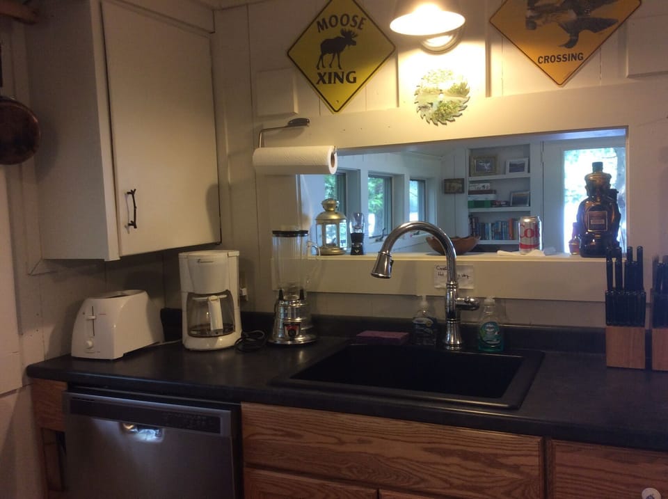 New dishwasher and sink.