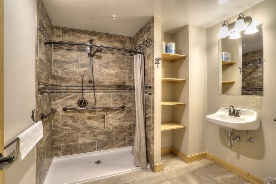 Bathroom with walk-in shower