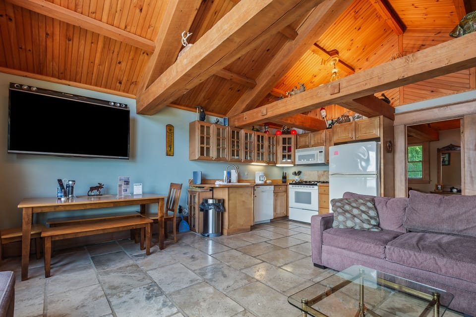 Kitchen and living area
