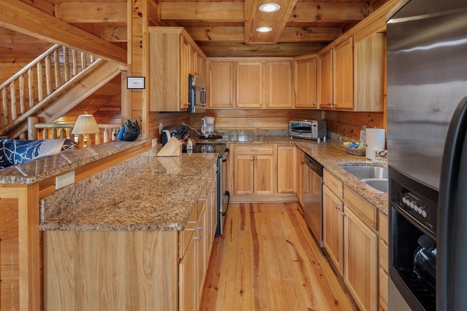 Kitchen with stainless appliances