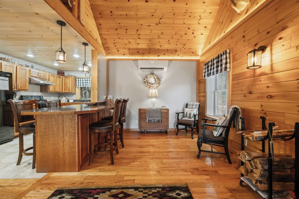 Kitchen island bar seating for 4
