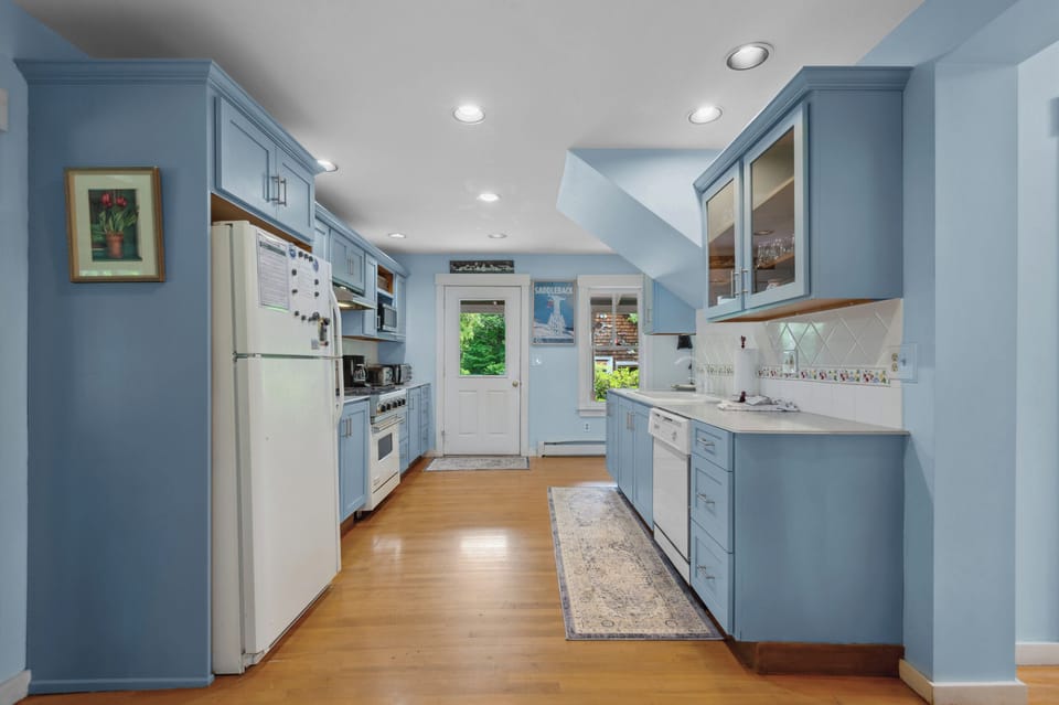 View into kitchen
