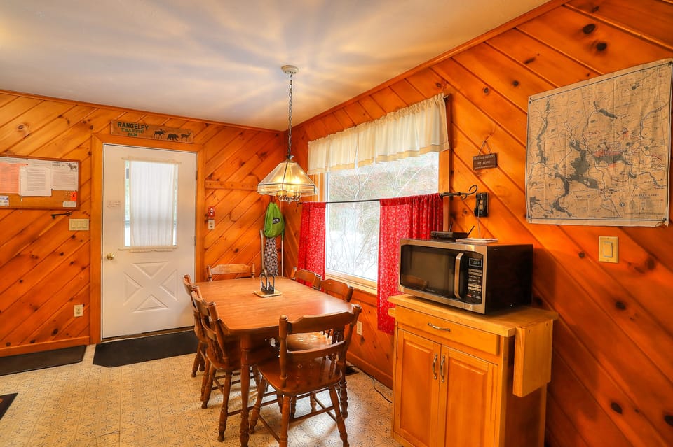 Kitchen with dining room table