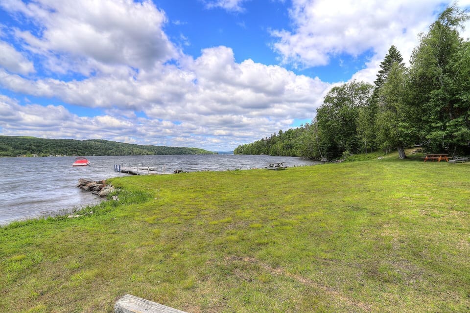 Shared waterfront - dock and beach