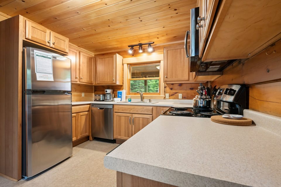 Clean and comfortable space that makes meal prep a breeze.