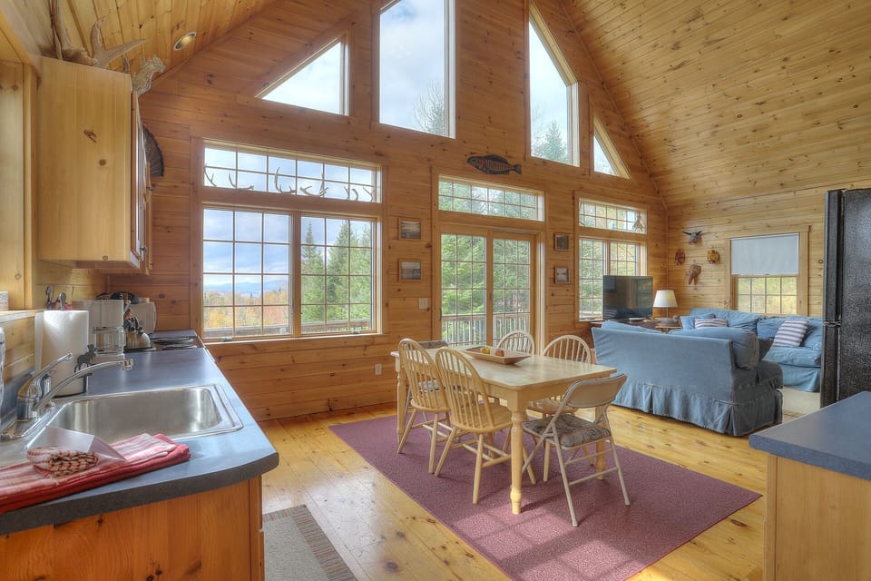 Open concept - kitchen, dining, and living areas