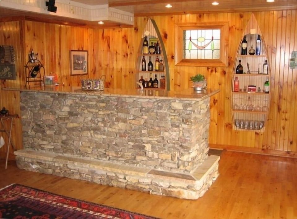 Natural Stacked Stone Bar.
