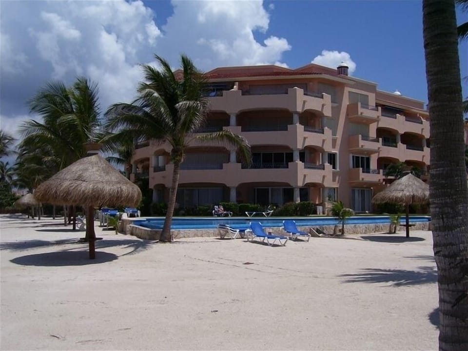 VIEW OF BUILDING FROM BEACH!