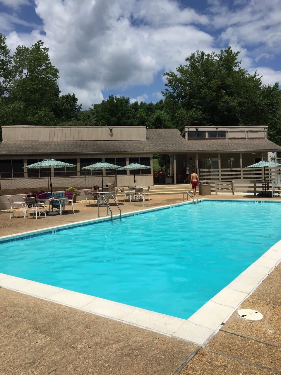 Rodes Valley pool and play area. Tennis courts and archery range. 