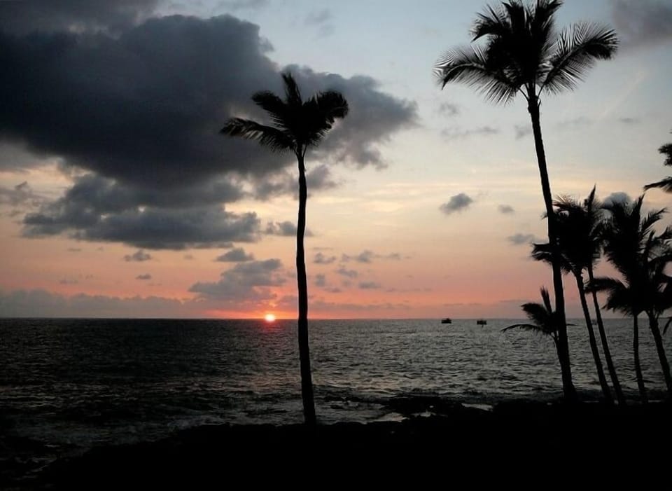 Sunsets can be spectacular from the lanai of D-16