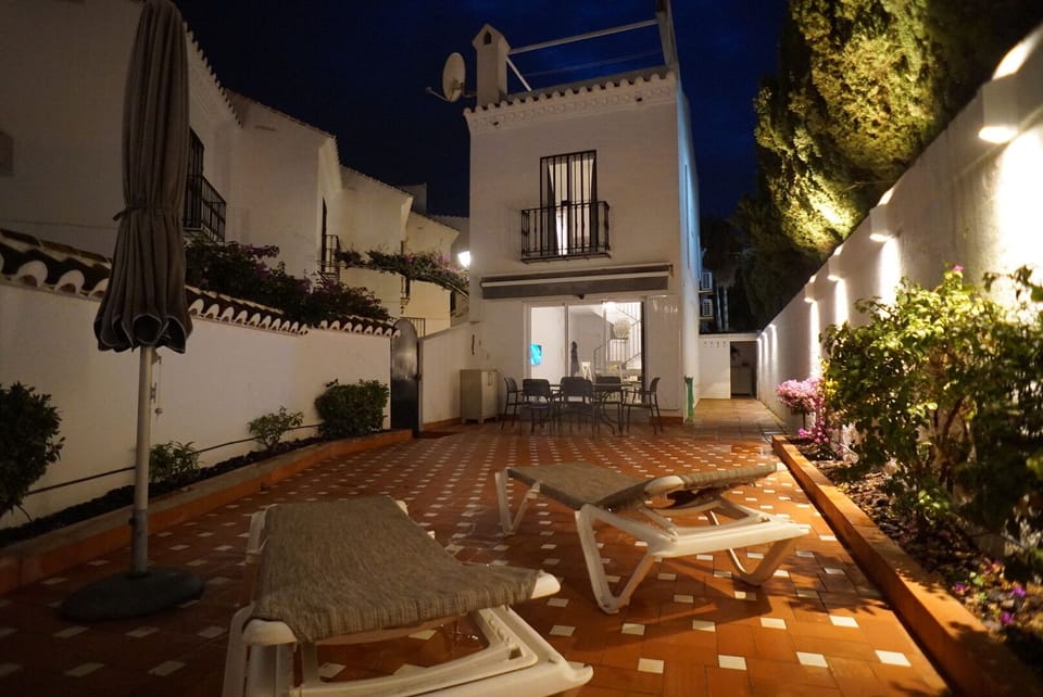 Exterior of house and the private garden area