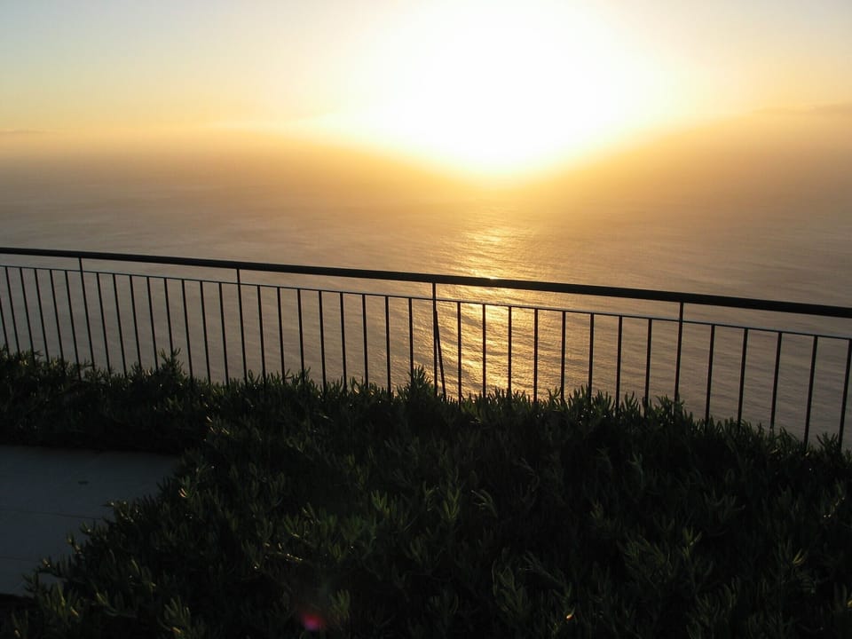 Sunset from villa