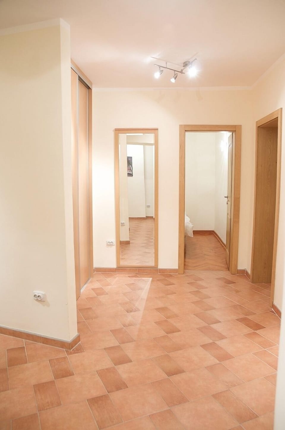 Hall with cabinets