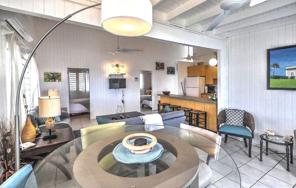 Play family games or sit and visit while you look out at the Atlantic Ocean