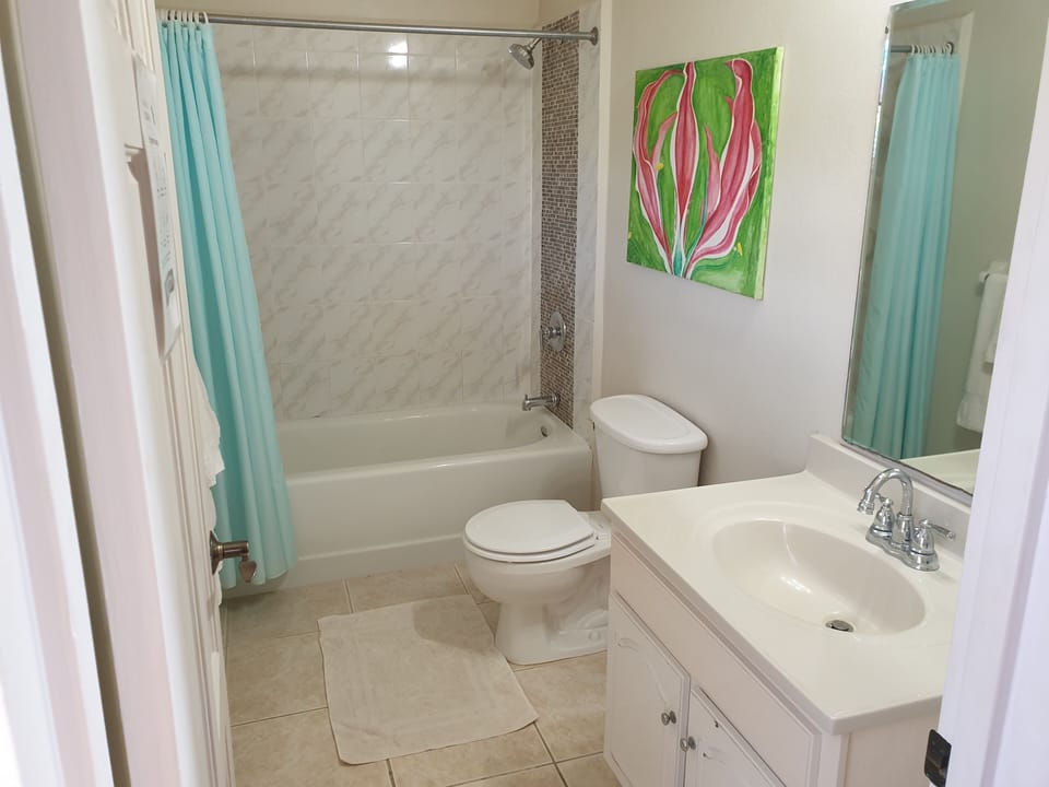 One of three ensuite bathrooms