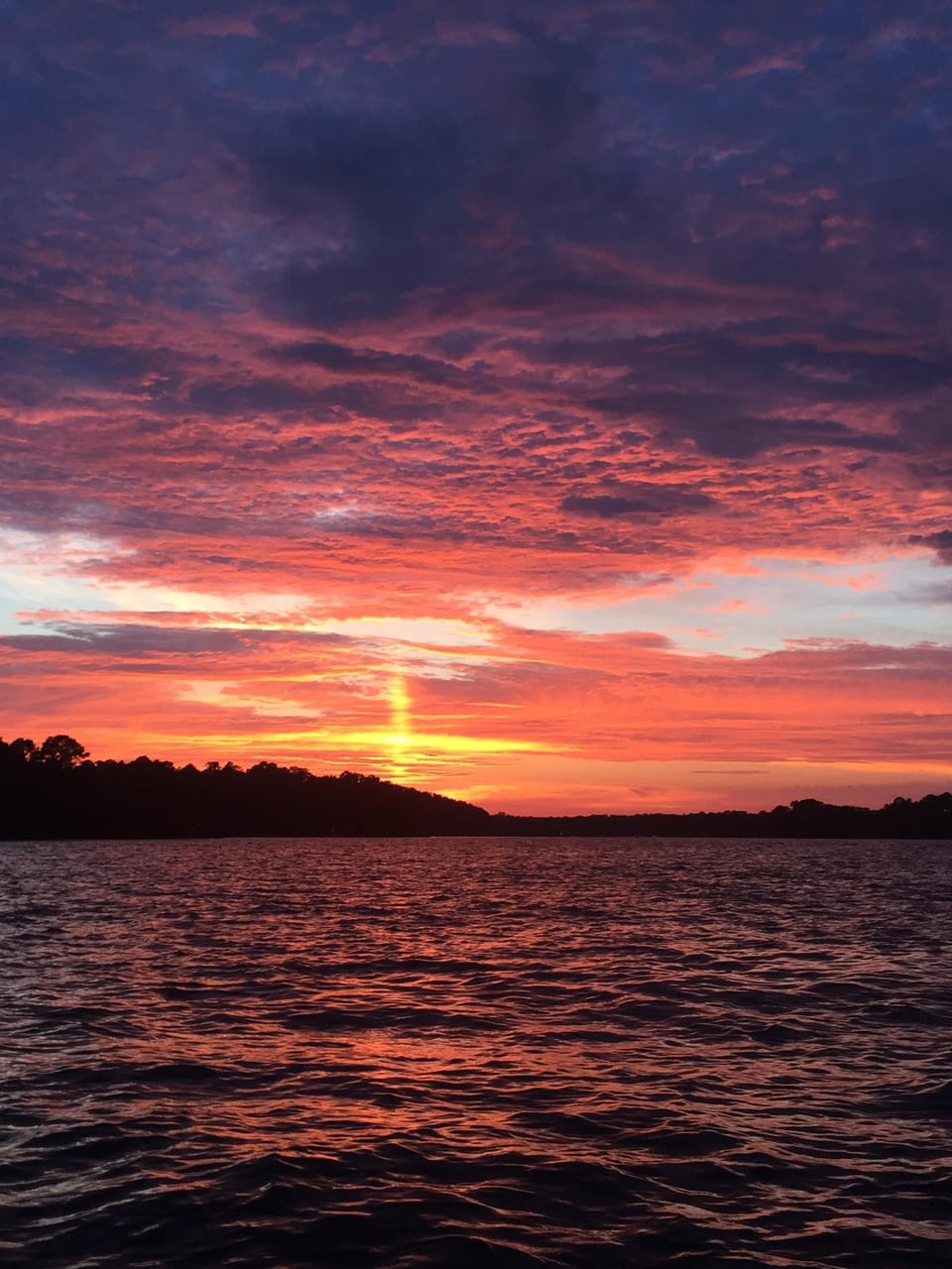 Sunset from the dock. 