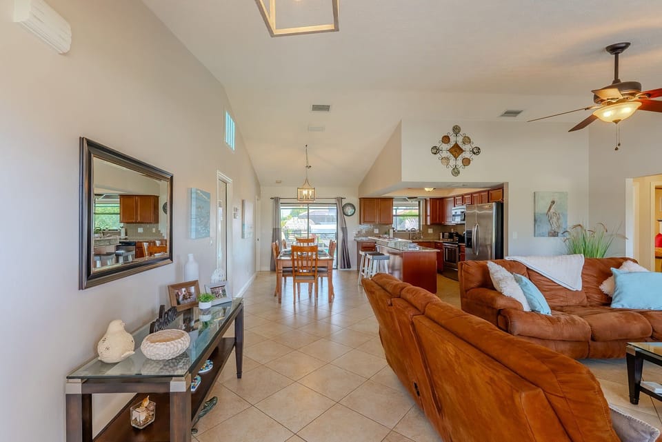 The open concept means that everyone can be together