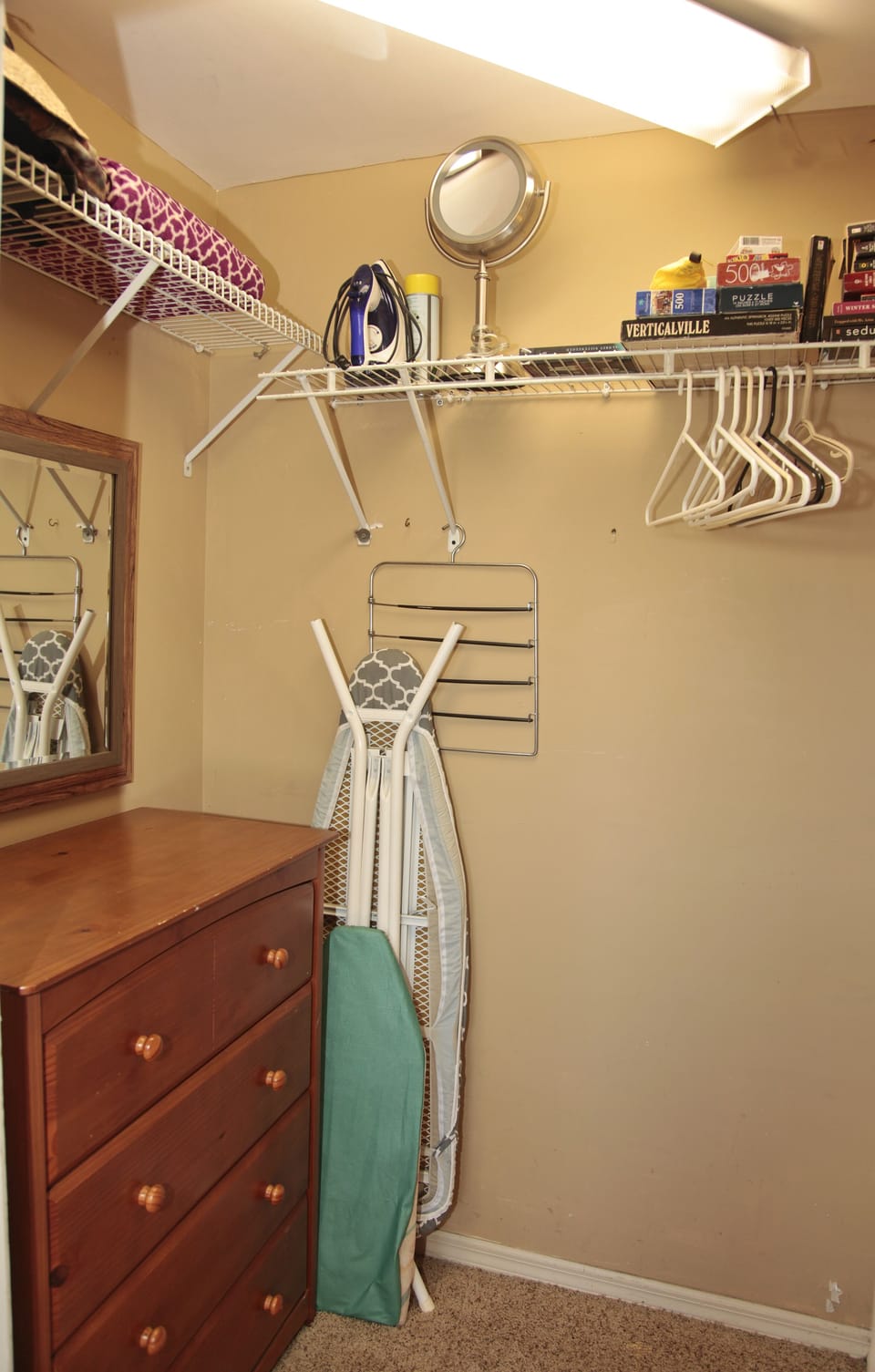 Walk-in closet plus storage area within