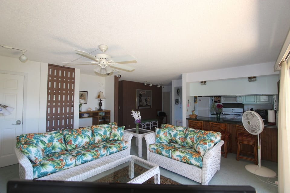 Living Room facing Southeast toward Entry Hall