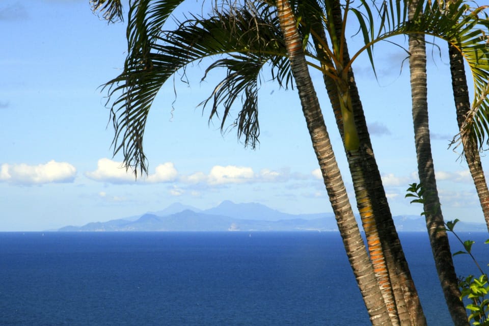 View north to Martinique  on a clear day