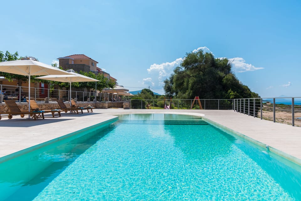 the outdoor pool