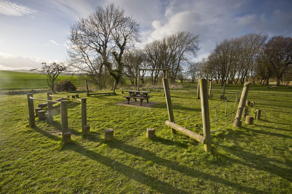 Kilrenny Common Childrens Play Area only two minutes walk from the front door