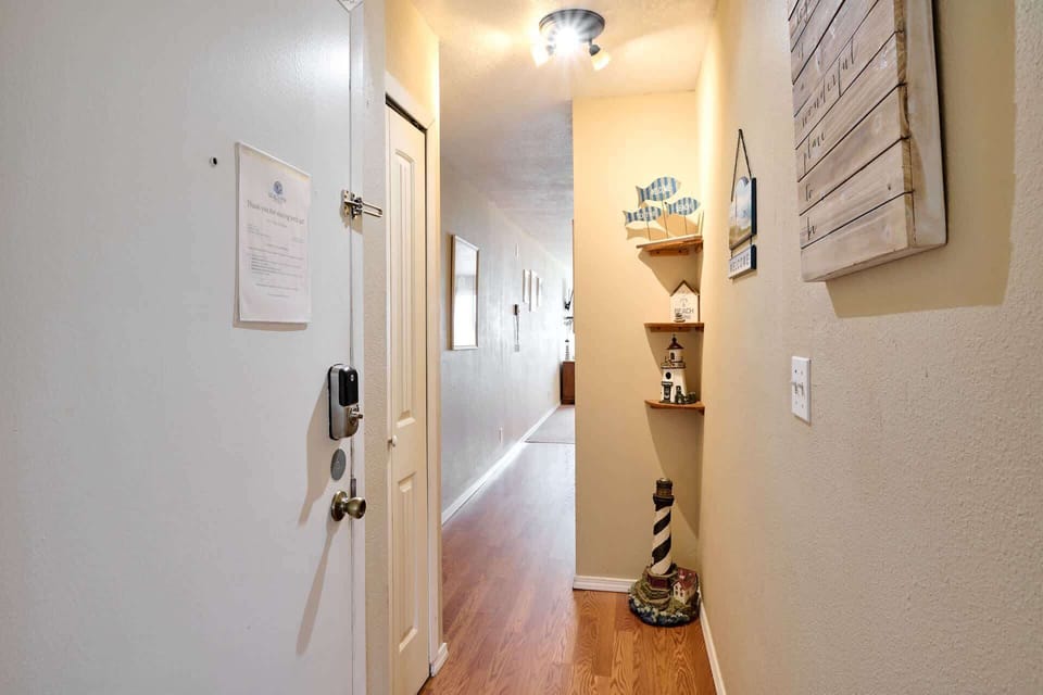 Looking down the hall