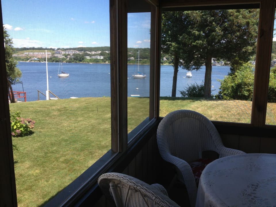 View from the screened-n porch
