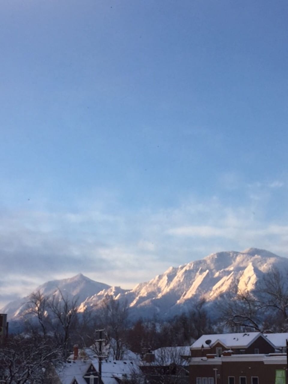 Mountain view from living room.